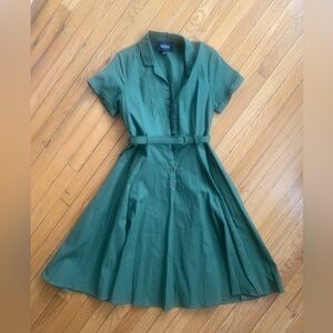 Collectif Green Midi Dress